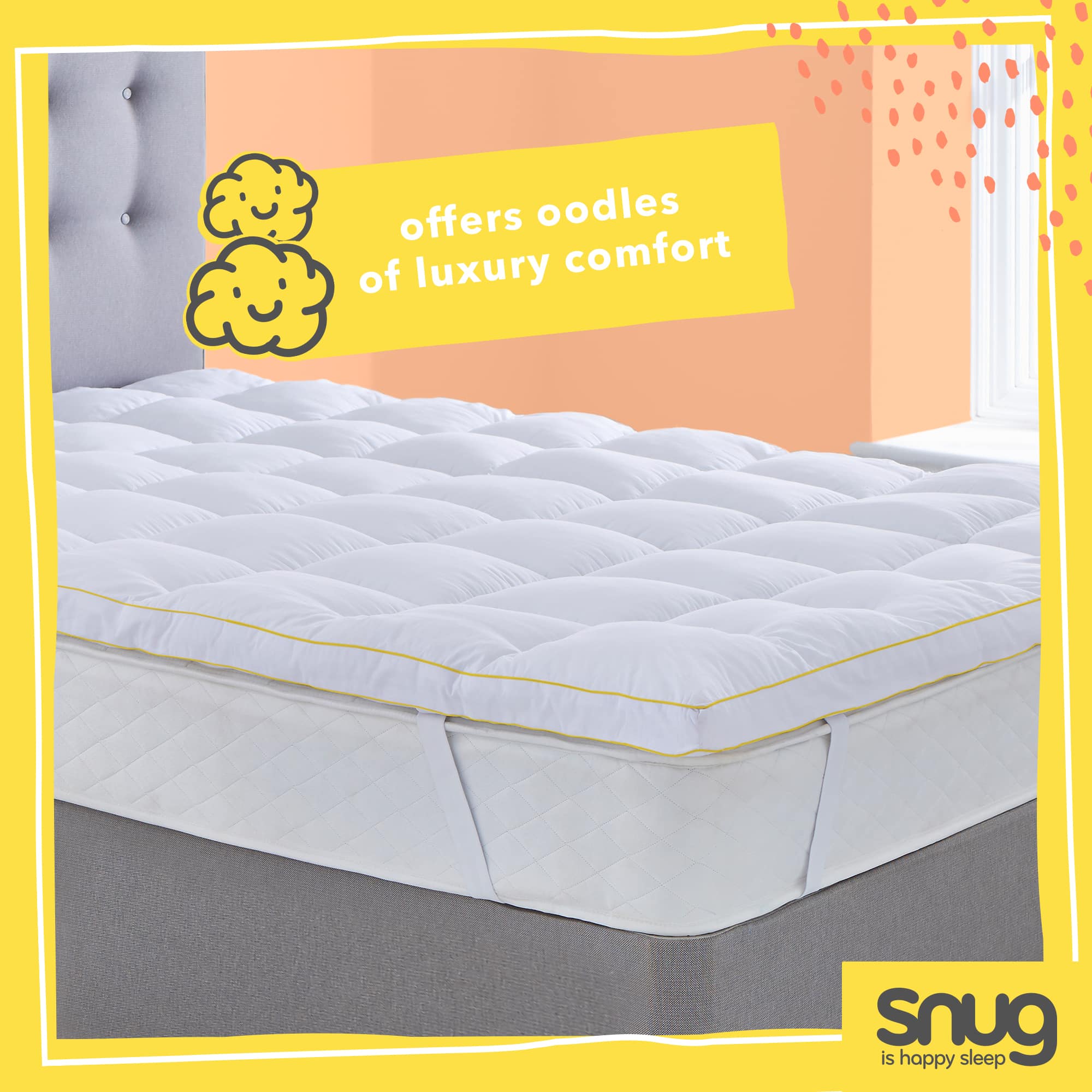 Snug Deeply Dreamy Extra Deep Mattress Topper