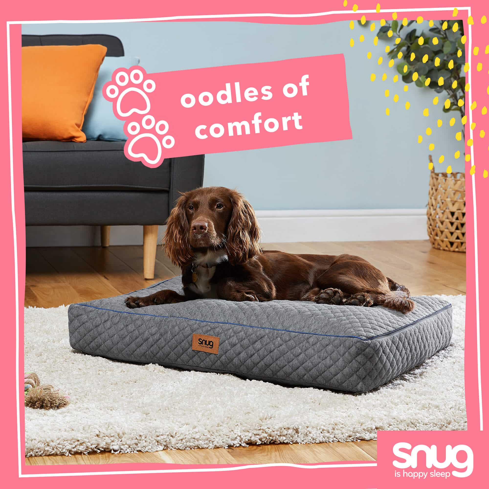 Snug Furry Friends Pet Bed