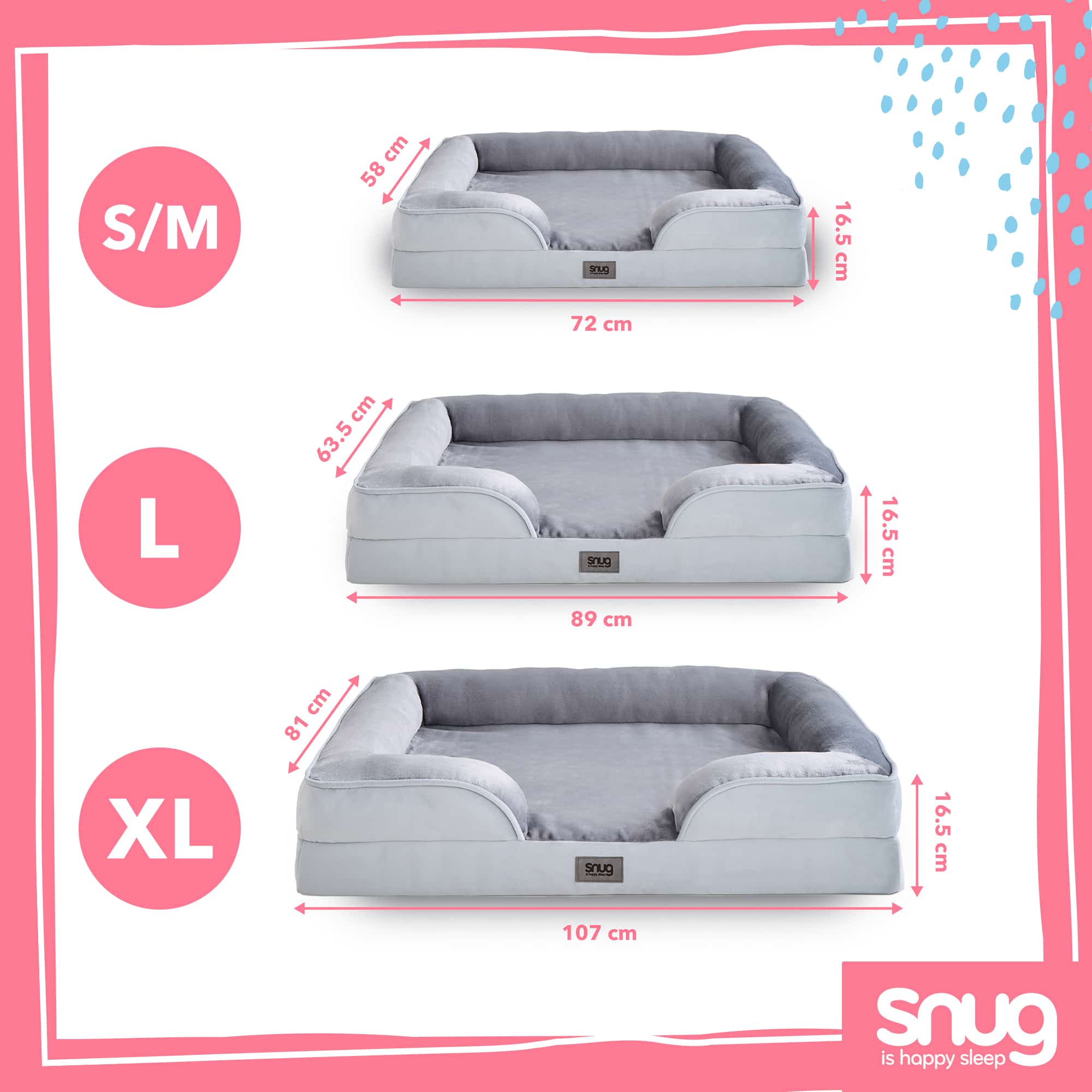 Snug Orthopaedic Pet Bed