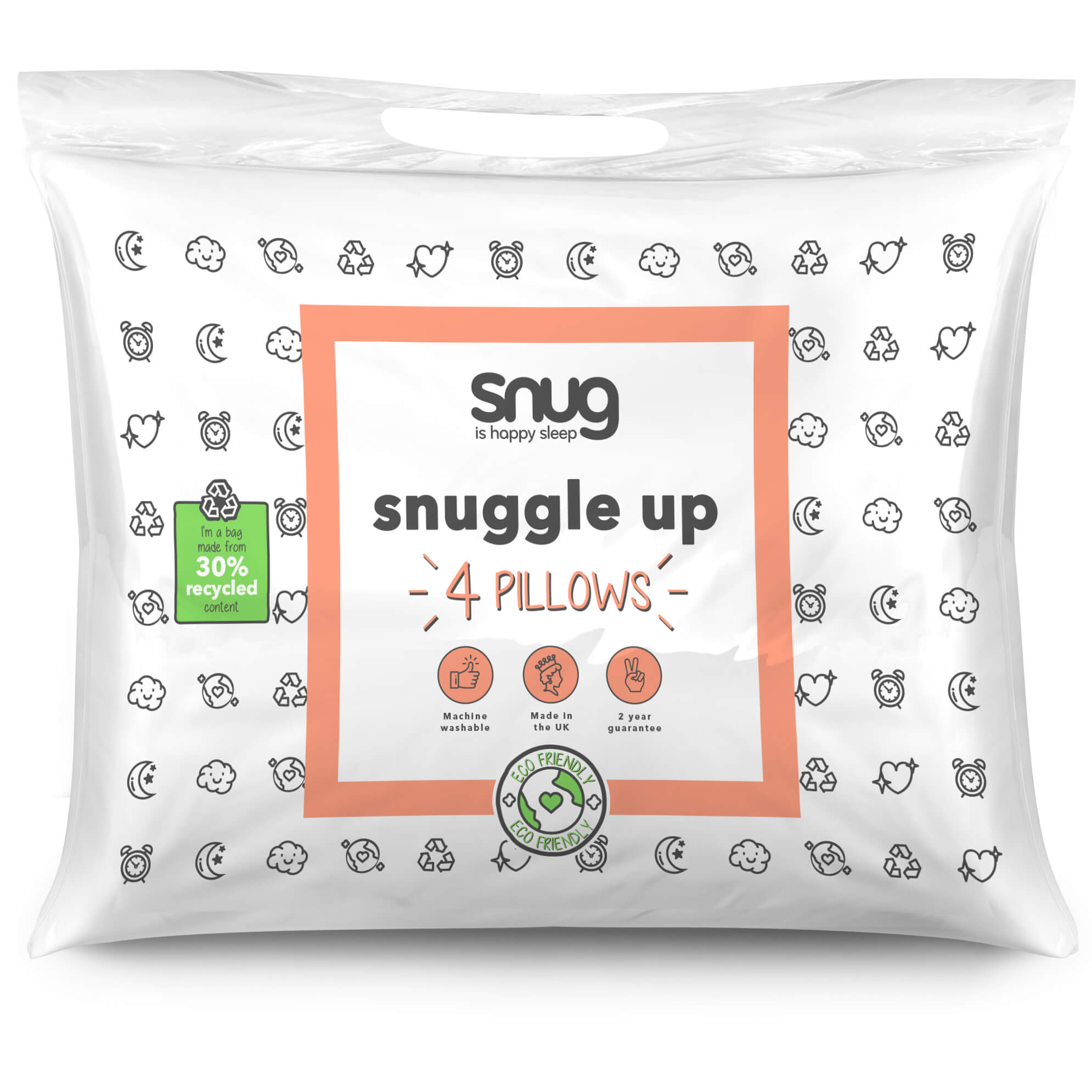 Snug Snuggle Up Pillows – 4 pack