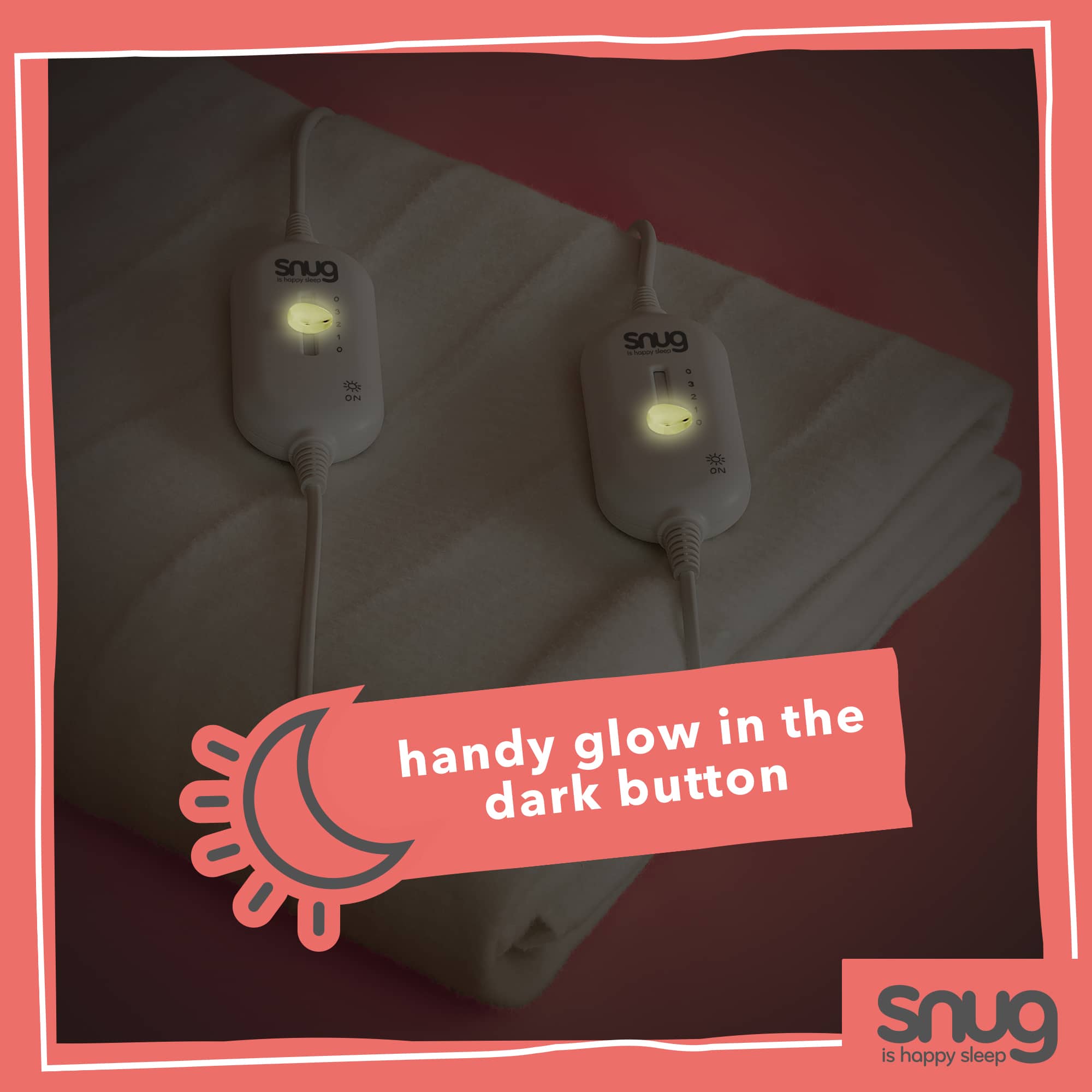 Snug Snuggle Up Perfect for Two Electric Blanket