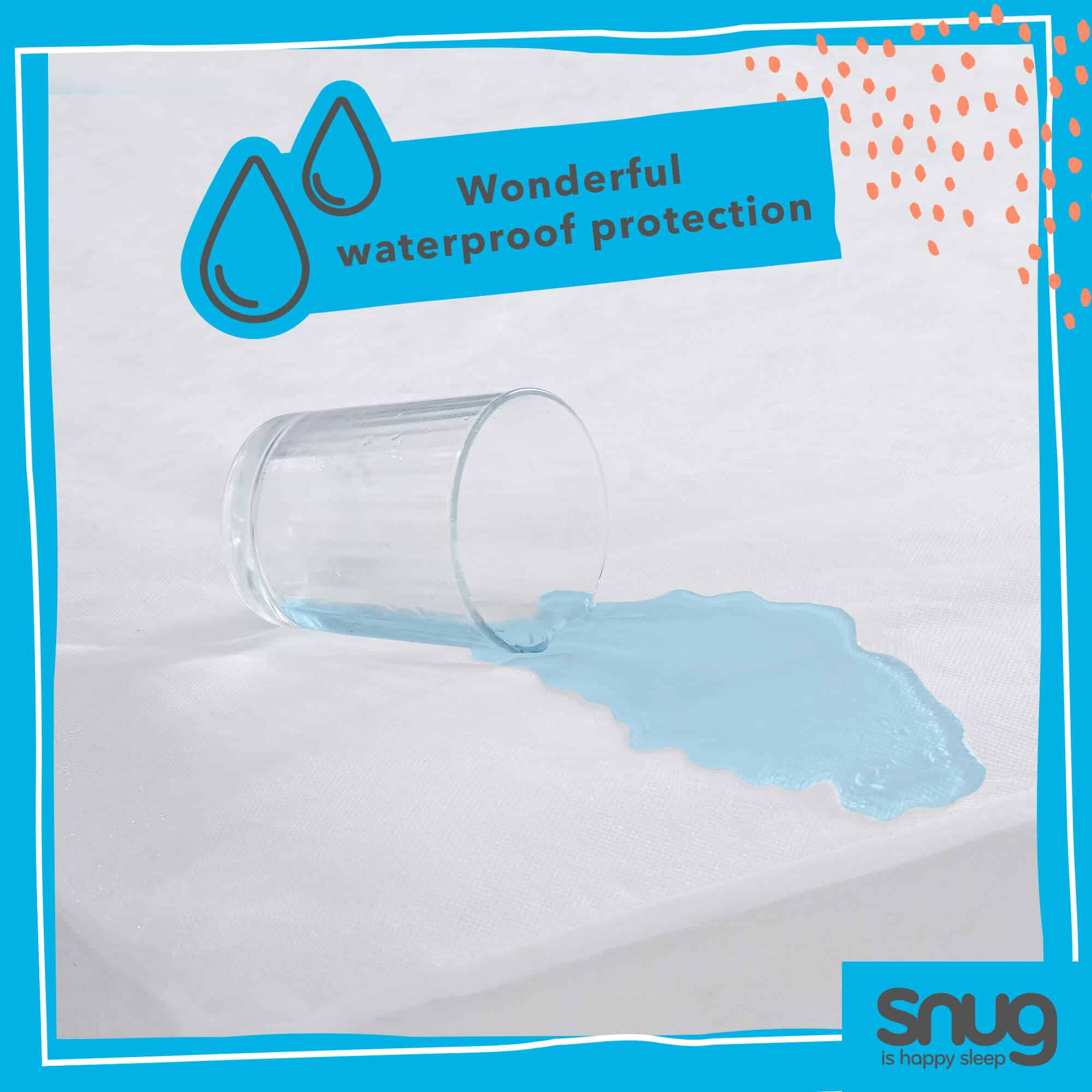 Snug Wonderfully Waterproof Mattress Protector – Single