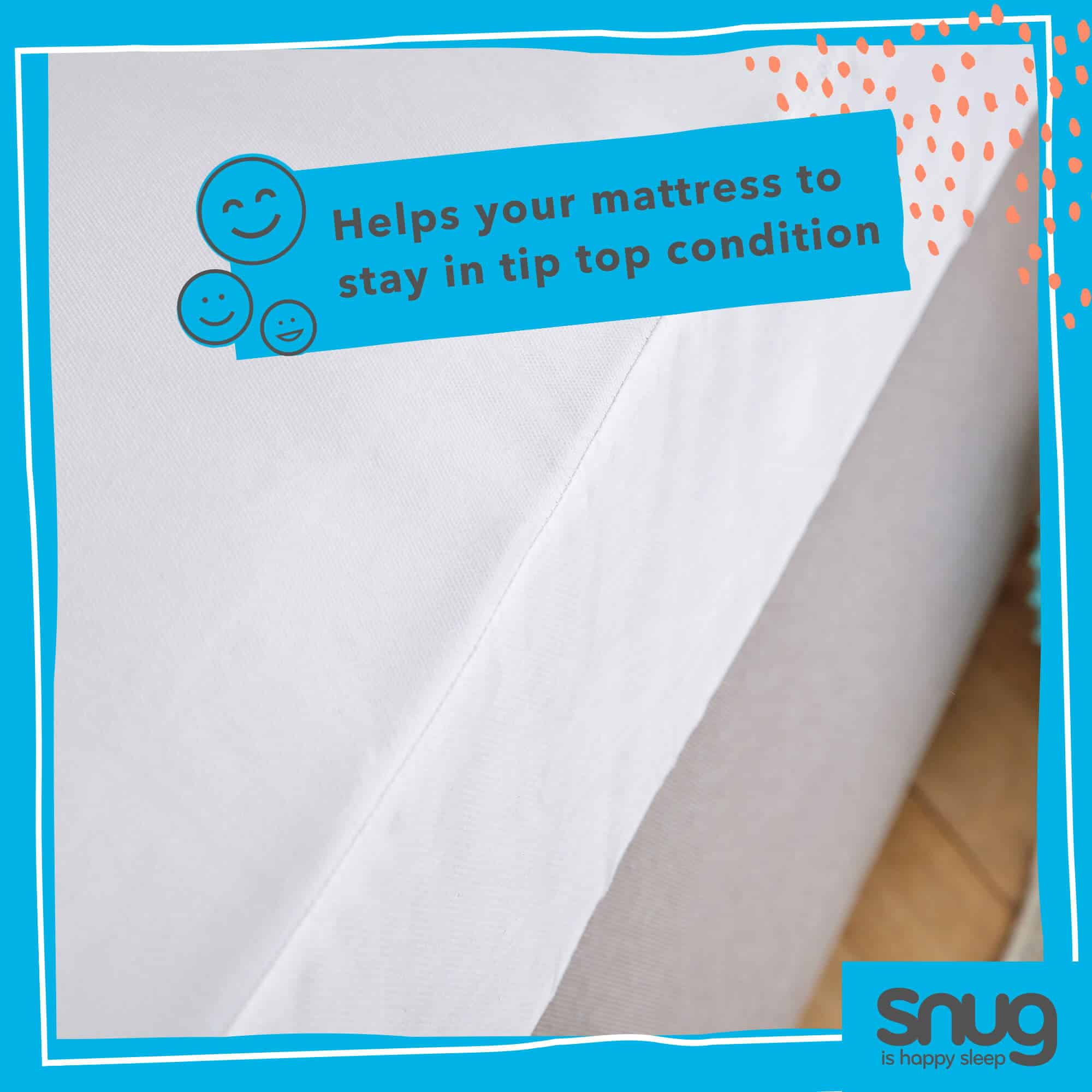 Snug Wonderfully Waterproof Mattress Protector – Single
