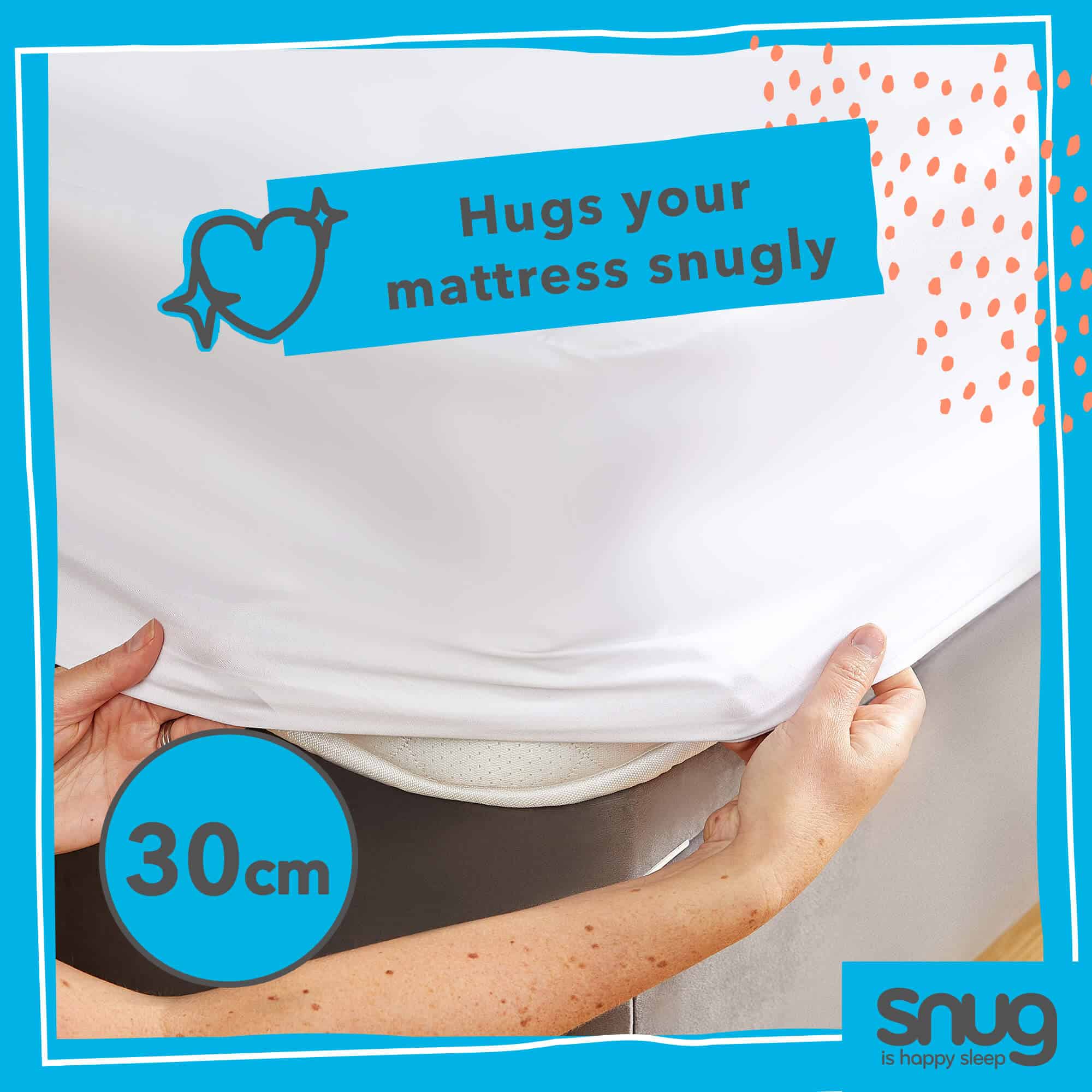 Snug Wonderfully Waterproof Mattress Protector – Single